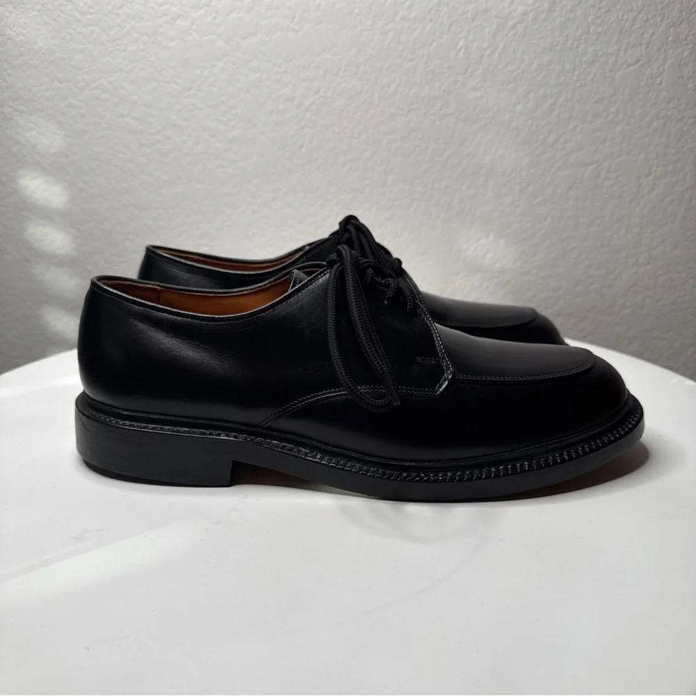 Allen Edmonds Brentwood Black Leather Oxford Moc Toe Dress Shoes Size 9